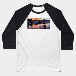 Harbor Sunset Baseball T-Shirt